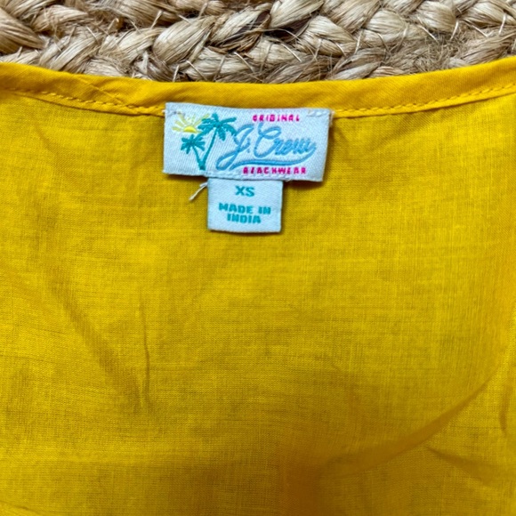 J Crew long maxi bright yellow beach dress - Picture 3 of 3